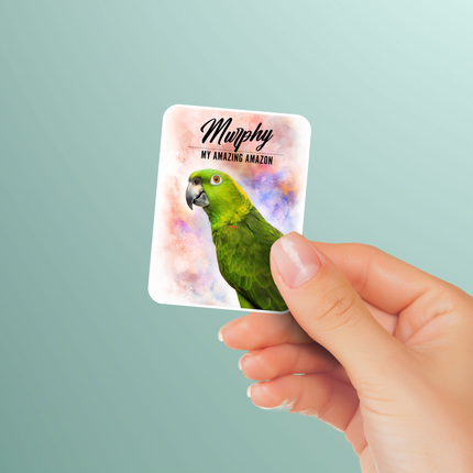 Personalize Amazon Parrot Sticker Pack