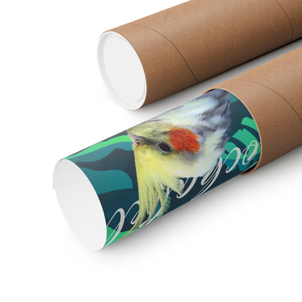Gray Cockatiel Matte Poster