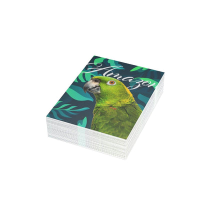 Yellow Naped Amazon Folded Greeting Cards (1, 10, 30, and 50pcs)