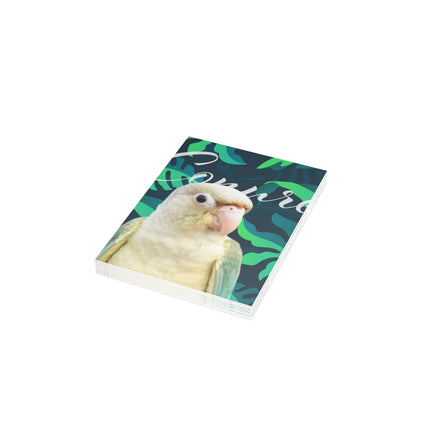 Green Cheek Conure Folded Greeting Cards (1, 10, 30, and 50pcs)