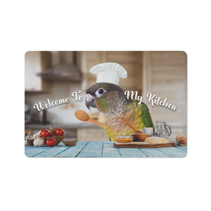 Green Cheek Conure Kitchen Floor Mat