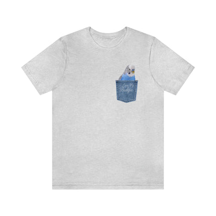 Blue Budgie Pocket Prints T-Shirt