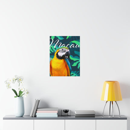 Macaw Matte Poster