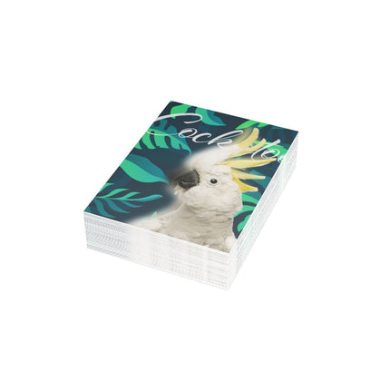 Cockatoo Folded Greeting Cards (1, 10, 30, and 50pcs)
