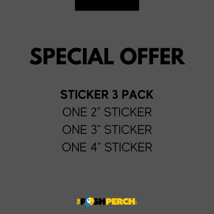 Spoiled Rotten Quaker Parrot 3 Piece Sticker Pack
