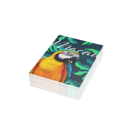 Macaw Folded Greeting Cards (1, 10, 30, and 50pcs)
