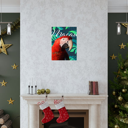 Macaw Matte Poster