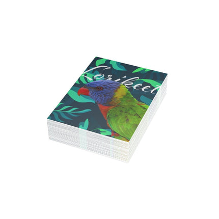 Lorikeet Folded Greeting Cards (1, 10, 30, and 50pcs)