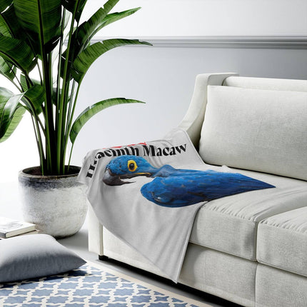 I Love My Hyacinth Macaw Velveteen Plush Blanket