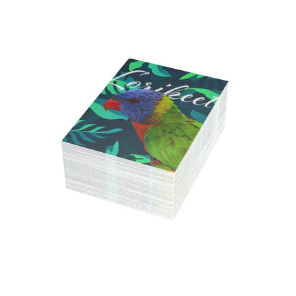 Lorikeet Folded Greeting Cards (1, 10, 30, and 50pcs)