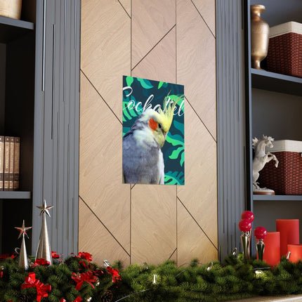 Gray Cockatiel Matte Poster