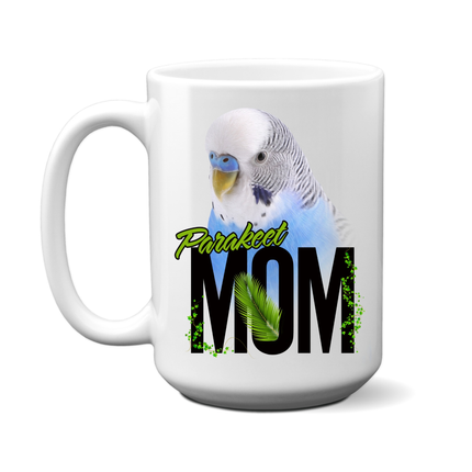 Blue Parakeet Mom Coffee Mug