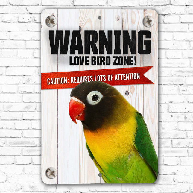Warning Love Bird Sign