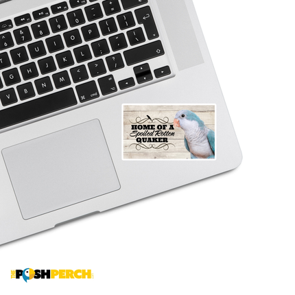 Spoiled Rotten Quaker Parrot 3 Piece Sticker Pack
