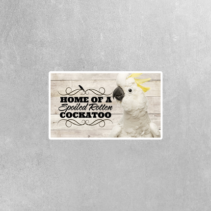 Spoiled Rotten Cockatoo 3 Piece Sticker Pack