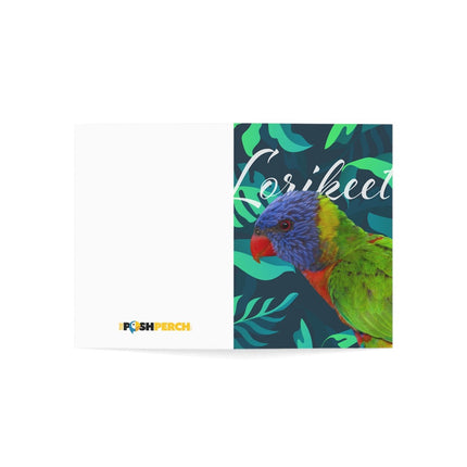 Lorikeet Folded Greeting Cards (1, 10, 30, and 50pcs)