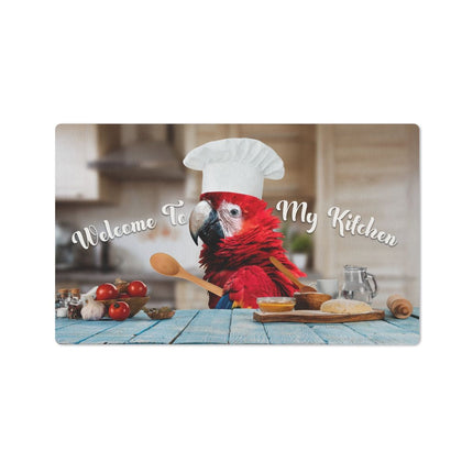 Scarlet Macaw Kitchen Floor Mat