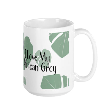 I Love My African Gray Mug
