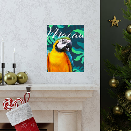Macaw Matte Poster