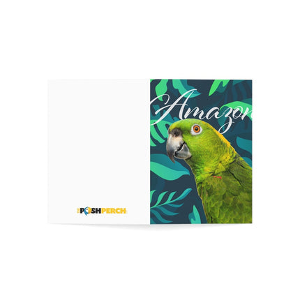 Yellow Naped Amazon Folded Greeting Cards (1, 10, 30, and 50pcs)