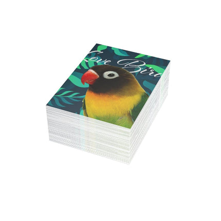 Love Bird Folded Greeting Cards (1, 10, 30, and 50pcs)