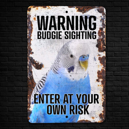 Parakeet Warning Sign