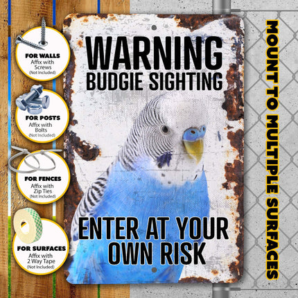 Parakeet Warning Sign