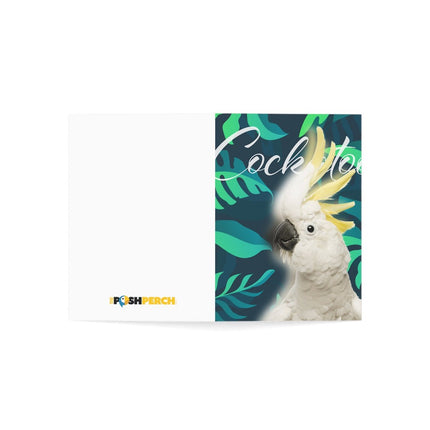 Cockatoo Folded Greeting Cards (1, 10, 30, and 50pcs)