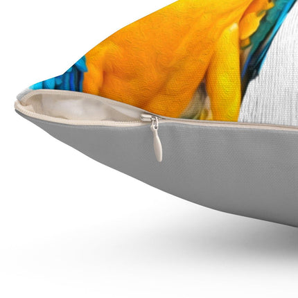 Twin Macaws Pillow Zipper