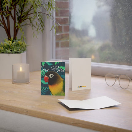 Love Bird Folded Greeting Cards (1, 10, 30, and 50pcs)