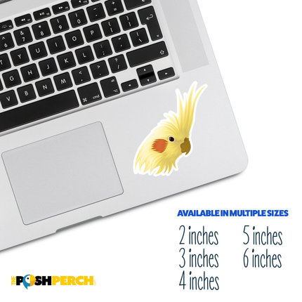Cockatiel Head Sticker