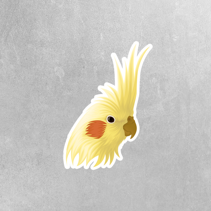 Cockatiel Head Sticker