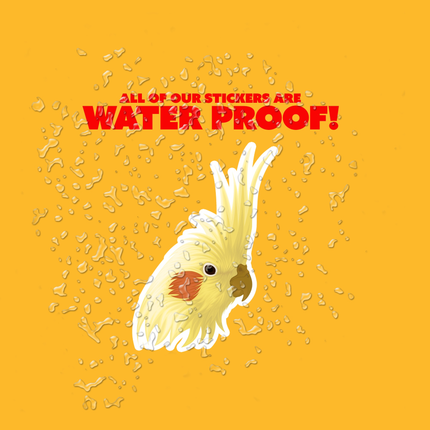 Cockatiel Head Sticker