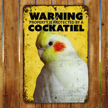 Cockatiel Warning Sign