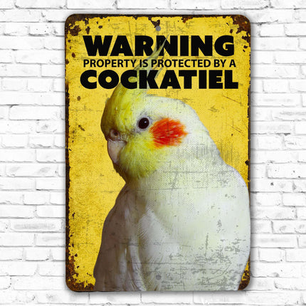 Cockatiel Warning Sign