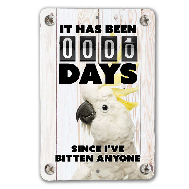 Cockatoo Bite Sign