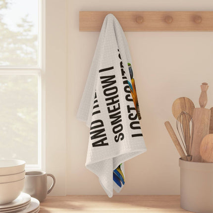 Macaw Lost Control Soft Tea Towel