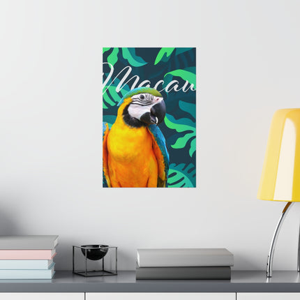 Macaw Matte Poster