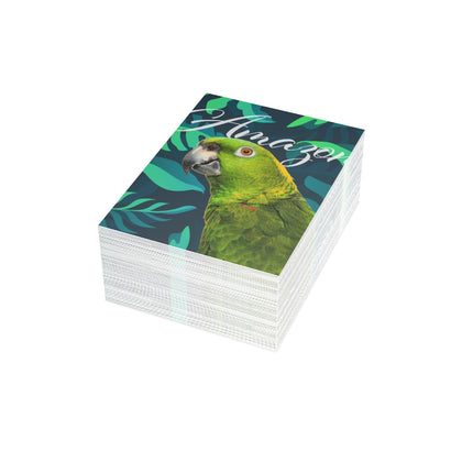 Yellow Naped Amazon Folded Greeting Cards (1, 10, 30, and 50pcs)