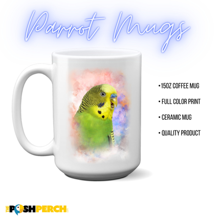 Green Parakeet Coffee Mug
