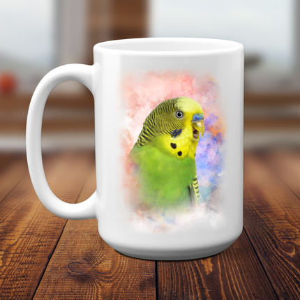 Green Parakeet Coffee Mug
