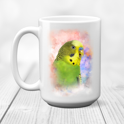 Green Parakeet Coffee Mug