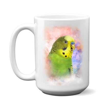 Green Parakeet Coffee Mug