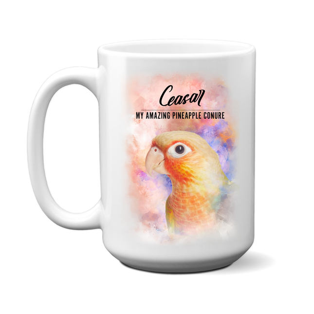 Personalized Pineapple Conure Coffee Mug