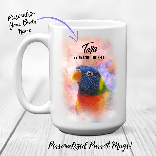 Personalized Rainbow Lorikeet Mug