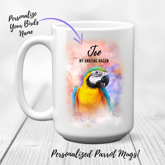 Personalized Macaw Coffee Mug