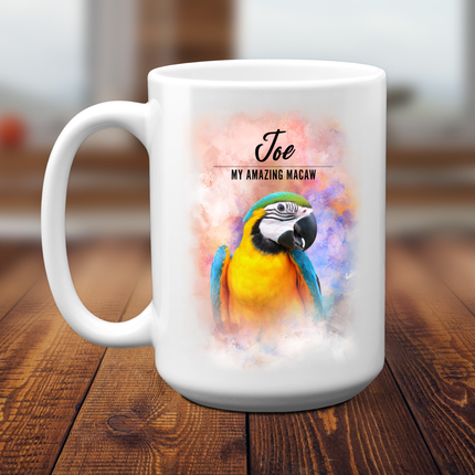 Personalized Macaw Coffee Mug