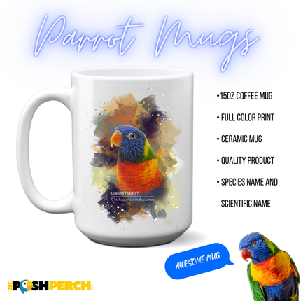 Rainbow Lorikeet Splash Mug