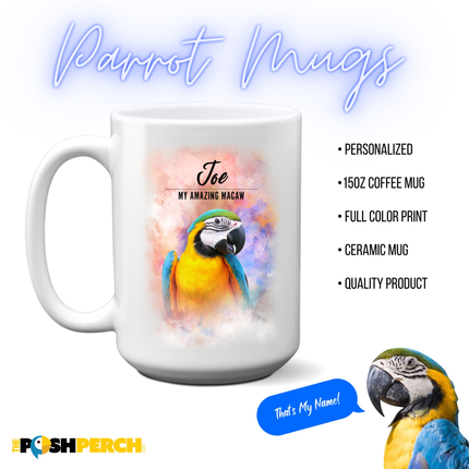 Personalized Macaw Coffee Mug
