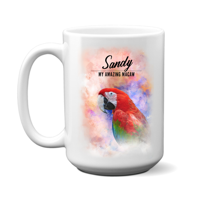Personalized Scarlet Macaw Mug